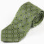 Mens Olive Green Patterned 8cm Neck Tie