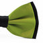 Mens Olive Green Two Tone Layered Bow Tie