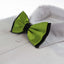 Mens Olive Green Two Tone Layered Bow Tie
