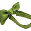 Mens Olive Green With Silver Stars Matching Bow Tie & Pocket Square Set