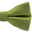 Mens Olive Green With Silver Stars Matching Bow Tie & Pocket Square Set