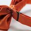 Mens Orange Diamond Shaped Checkered Bow Tie