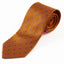 Mens Orange & Purple Mini Polka Dot Patterned 8cm Neck Tie