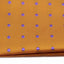 Mens Orange & Purple Small Polka Dot Silk Pocket Square