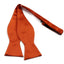 Mens Orange Self Tie Bow Tie