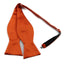 Mens Orange Self Tie Bow Tie