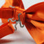 Mens Orange Solid Plain Colour Bow Tie