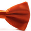 Mens Orange Solid Plain Colour Bow Tie