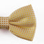 Mens Pale Orange Polka Dot Patterned Bow Tie