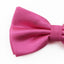 Mens Pink Plain Coloured Checkered Bow Tie
