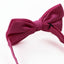 Mens Pink Plain Coloured Checkered Bow Tie