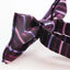 Mens Pink Striped Patterned Bow Tie