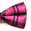 Mens Pink Tarten Plaid Patterned Bow Tie