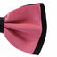 Mens Pink Two Tone Layered Bow Tie