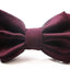 Mens Plum Diamond Shaped Checkered Bow Tie