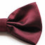 Mens Plum Plain Coloured Checkered Bow Tie