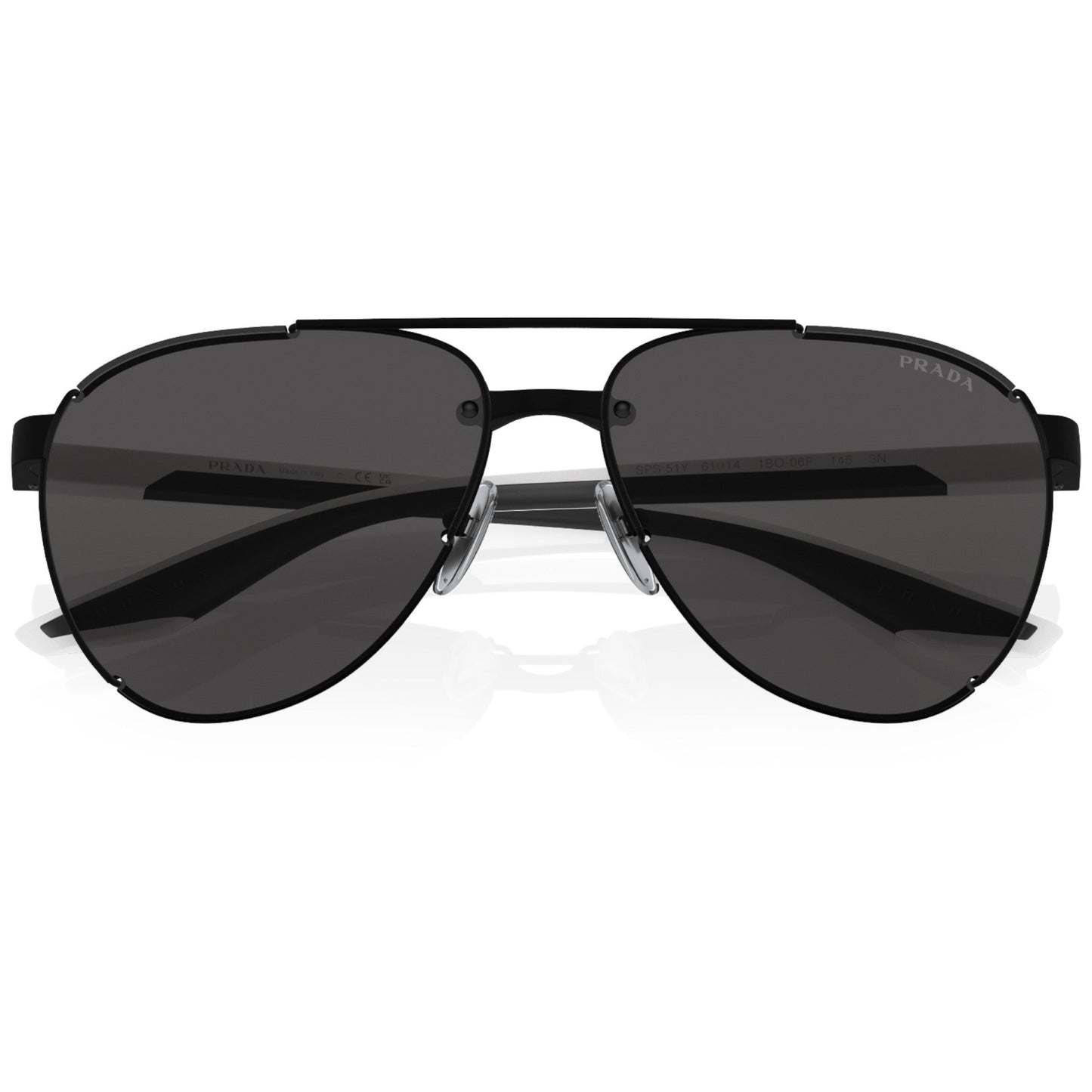 Mens Prada Linea Rossa Sunglasses Ps51ys Matte Black/ Dark Grey Sunnies