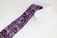 Mens Purple & Black Boho Paisley Patterned 8cm Neck Tie