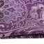 Mens Purple & Black Boho Paisley Silk Pocket Square