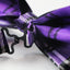 Mens Purple & Black Plaid Patterned Bow Tie