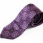 Mens Purple Circles & Squares Patterned 8cm Neck Tie