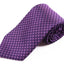 Mens Purple Cubes & Squares 8cm Patterned Neck Tie