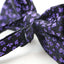 Mens Purple Floral Patterned Bow Tie