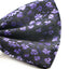 Mens Purple Floral Patterned Bow Tie