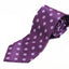 Mens Purple Polka Dot Patterned 8cm Neck Tie
