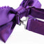 Mens Purple Sequin Patterned Bow Tie