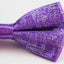 Mens Purple Sparkly Glitter Patterned Bow Tie