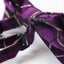 Mens Purple Tarten Patterned Bow Tie With Tinsel