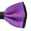 Mens Purple Two Tone Layered Bow Tie