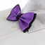 Mens Purple Two Tone Layered Bow Tie