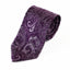 Mens Purple & Violet Boho Paisley Patterned 8cm Neck Tie