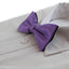 Mens Purple & White Striped Patterned Bow Tie