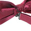 Mens Quality Dark Red Checkered Patterned Bow Tie