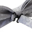 Mens Quality Silver Paisley Patterned Bow Tie