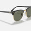 Mens Ray Ban Polarised Sunglasses Rb3016 Clubmaster Classic Black/Green - L