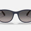 Mens Ray Ban Polarised Sunglasses Rb4374 Matte Blue On Brown Sunnies