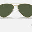 Mens Ray Ban Sunglasses Rb3025 Aviator Classic Polished Gold/ Green Sunnies