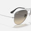 Mens Ray Ban Sunglasses Rb3025 Aviator Gradient Sliver/ Light Grey Sunnies - Xl