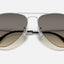 Mens Ray Ban Sunglasses Rb3025 Aviator Gradient Sliver/ Light Grey Sunnies - Xxl