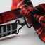 Mens Red And Black Plaid Patterned Bow Tie