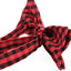 Mens Red & Black Checkered Patterned Bow Tie