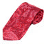 Mens Red Boho Paisley Patterned 8cm Neck Tie