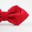 Mens Red Diamond Shaped Checkered Bow Tie