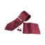 Mens Red Dotted And Floral Matching Neck Tie, Pocket Square, Cuff Links And Tie Clip Set