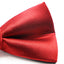 Mens Red Elegant Horizontal Stripe Patterned Bow Tie