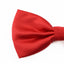 Mens Red Orange Plain Coloured Checkered Bow Tie